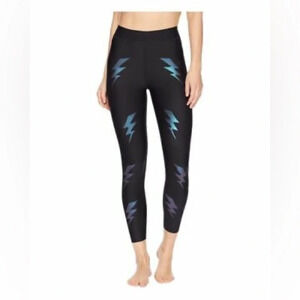 ULTRACOR Silk Bolt Legging Black Nero Moon High Rise Lightning Bolt Lightning XS